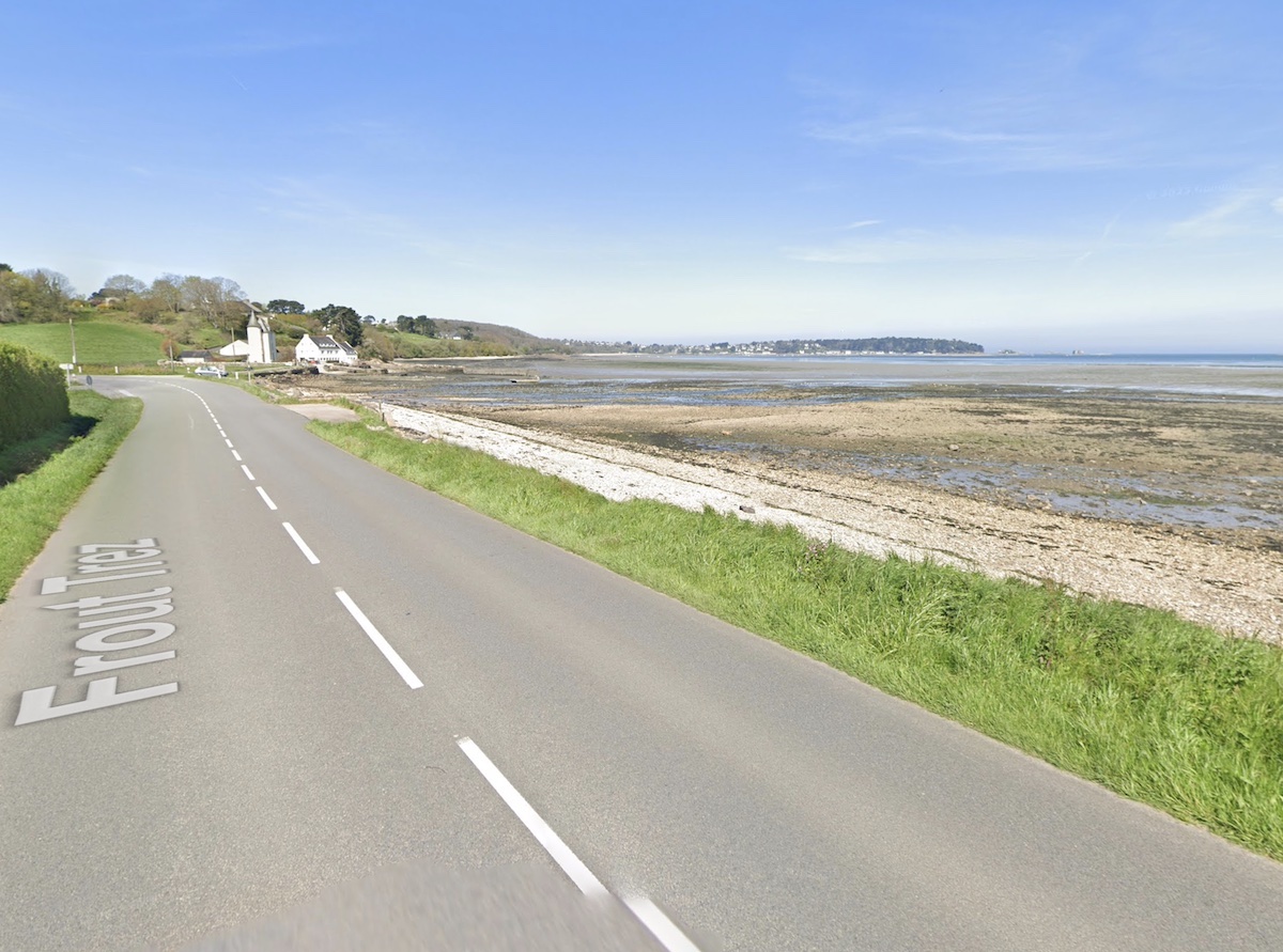 Panorama depuis la route de Carantec à Locquénolé (D73, route de Frout Trez)